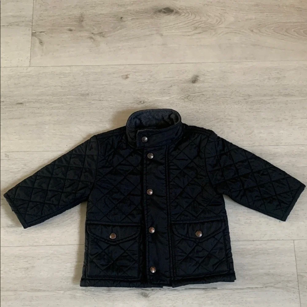 GAP Black Puffer‎ Jacket Quilted Style